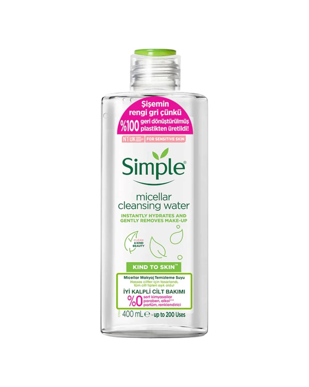 میسلار واتر پوست حساس Kind To Skin سیمپل 400ml