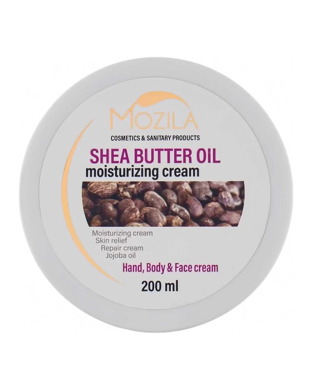 کرم مرطوب کننده صورت و بدن شی باتر موزیلا 200ml