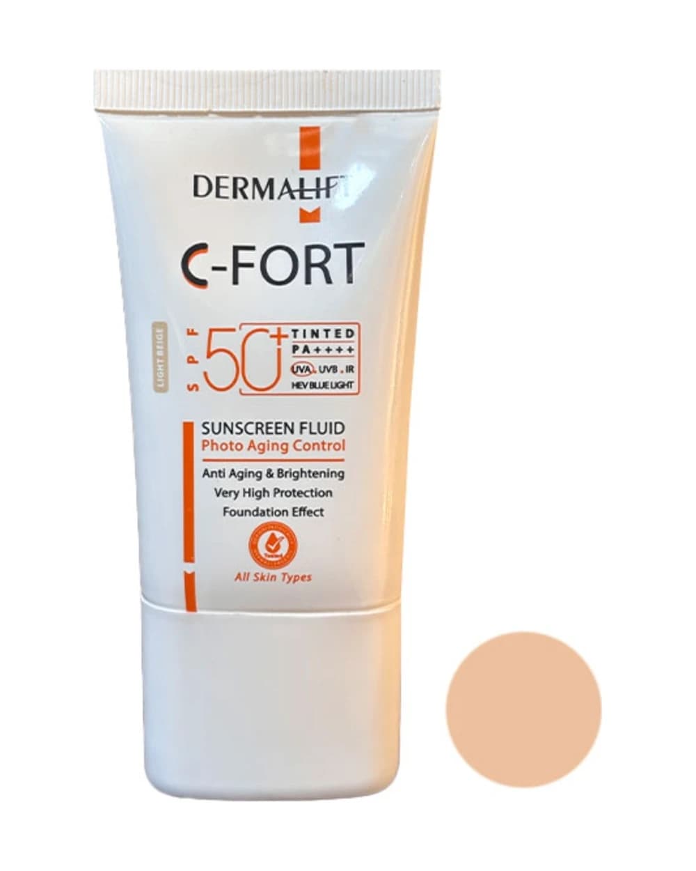 فلوئید ضد آفتاب رنگی سی فورت درمالیفت SPF50