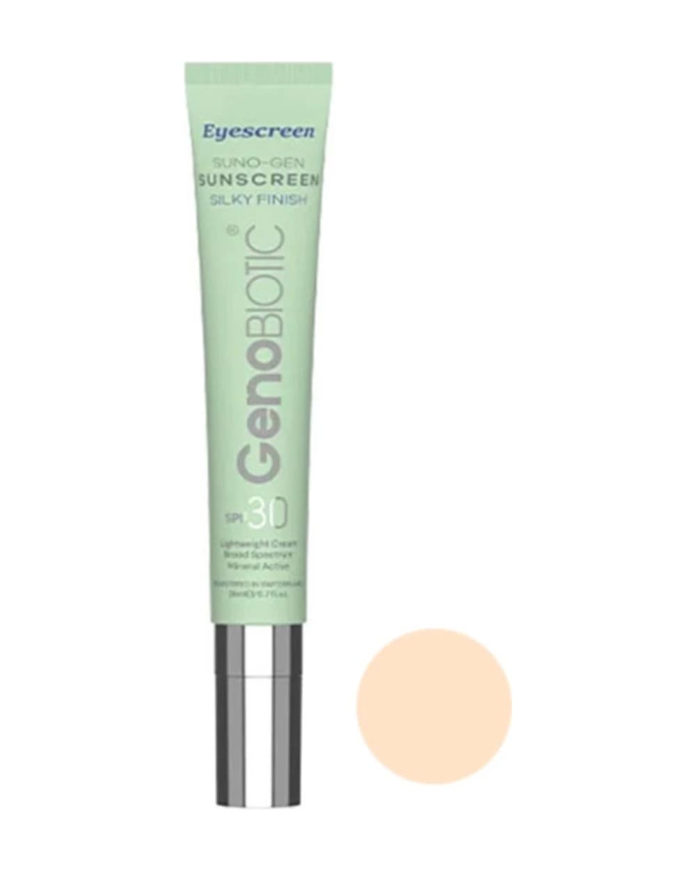ضد آفتاب رنگی دور چشم ژنوبایوتیک spf 30