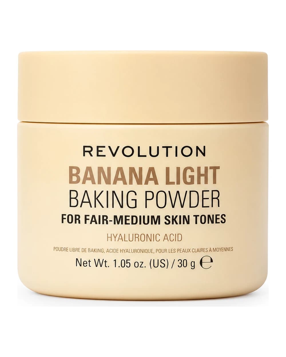 پودر بیک رنگی رولوشن مدل Banana Light Hyaluronic Acid