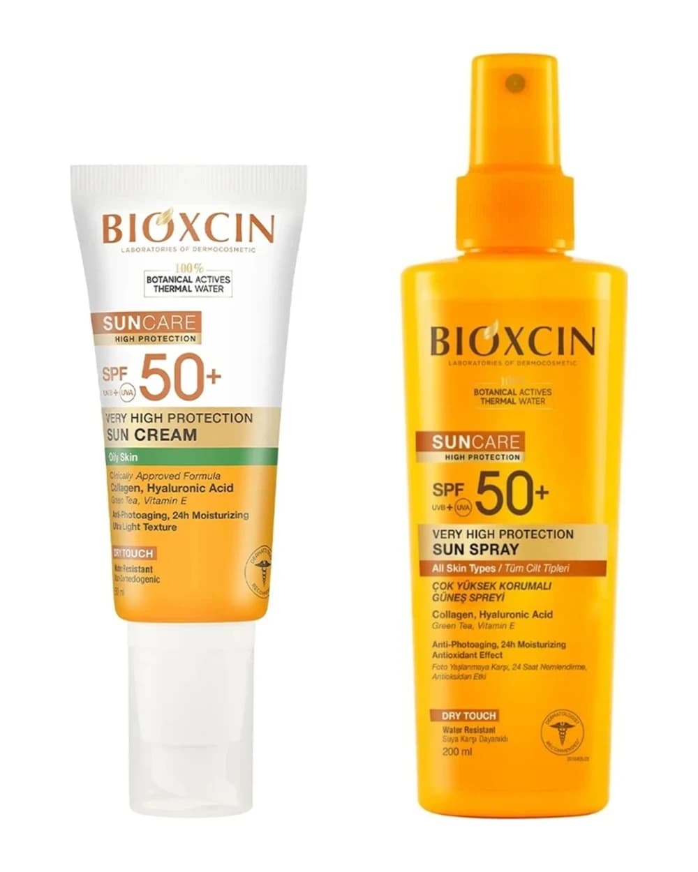 ست کرم ضد آفتاب و اسپری ضد آفتاب SPF 50+ مناسب پوست چرب بیوکسین
