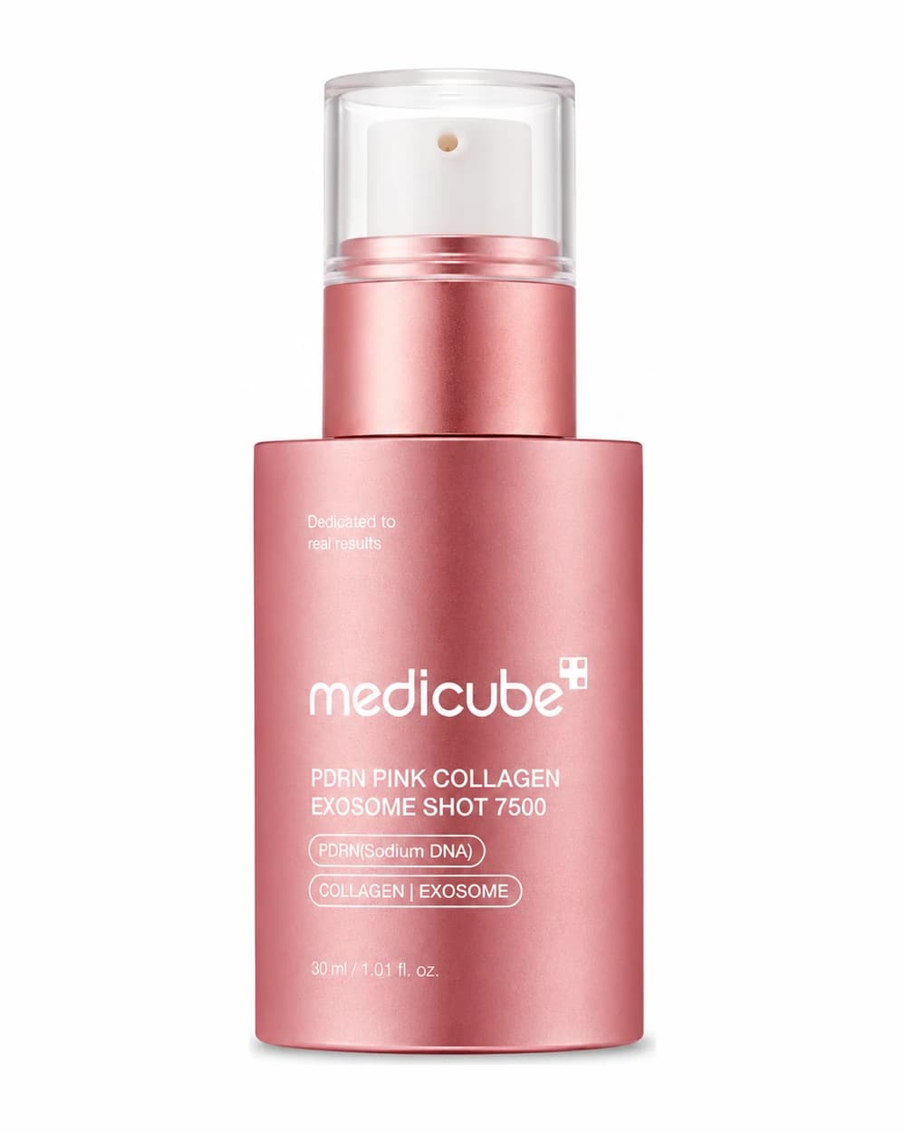 سرم اگزوزوم شات کلاژن و PDRN مدی‌ کیوب مدل PDRN Pink Collagen Exosome Shot 7500
