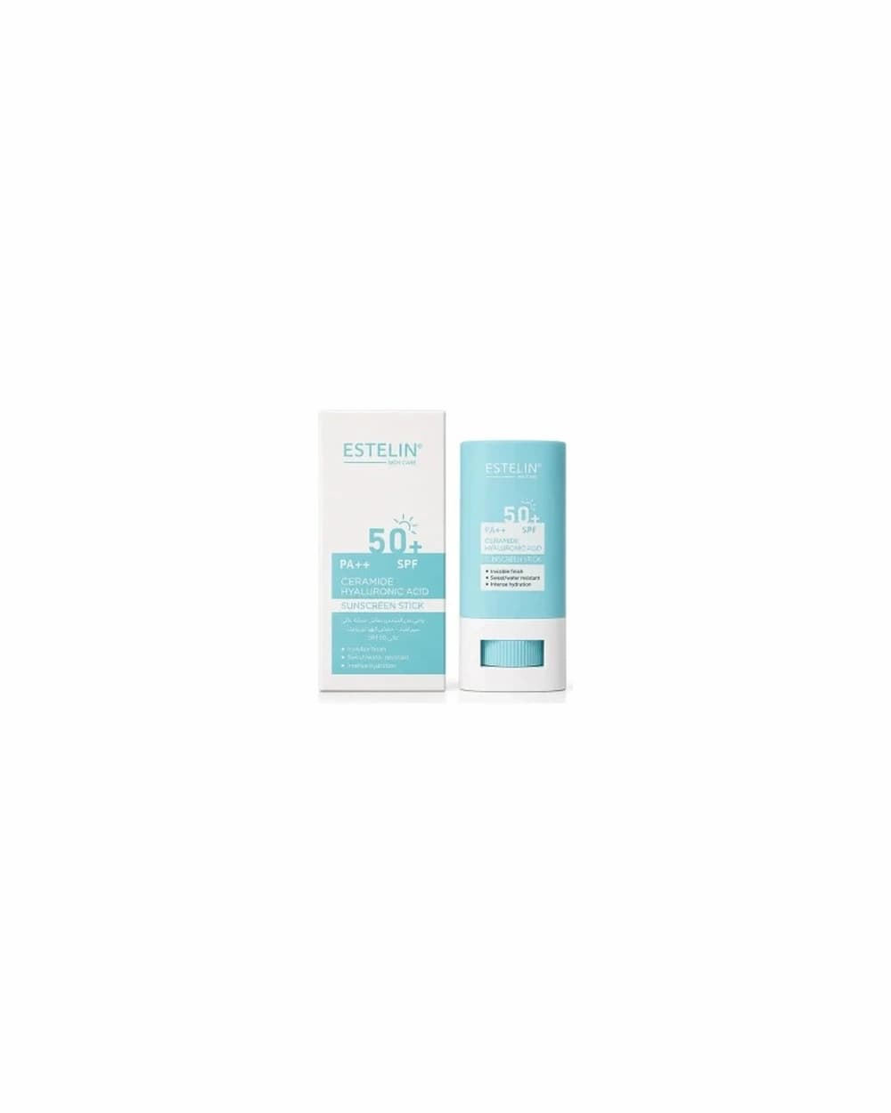 ضد آفتاب استیکی بی رنگ حاوی هیالورونیک اسید Spf 50+ استلین