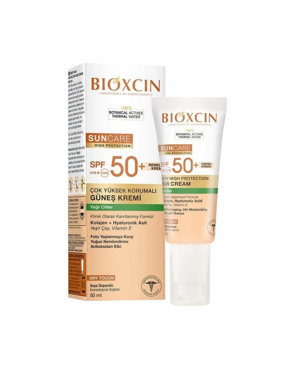 ضد آفتاب رنگی مناسب پوست چرب Spf 50+ بیوکسین
