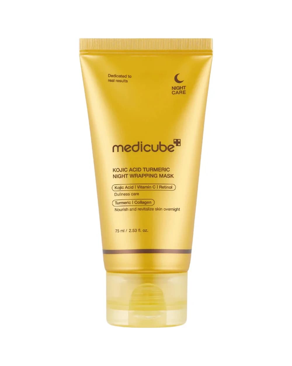 ماسک شب زردچوبه روشن کننده مدی کیوب مدل Kojic Acid Turmeric Night Wrapping Mask