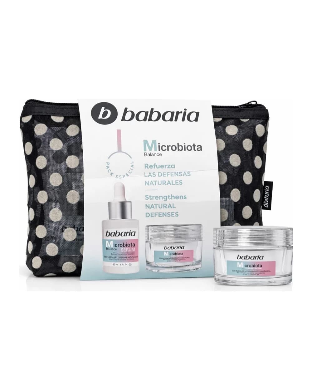 پک مراقبتی سرم و کرم صورت باباریا مدل Microbiota