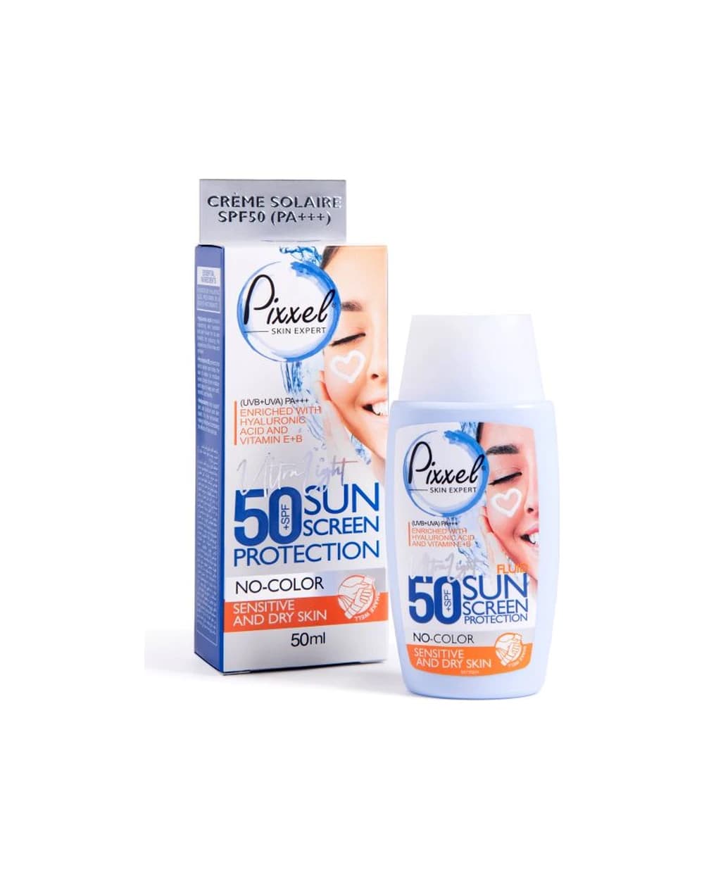 کرم ضد آفتاب بی‌رنگ پوست خشک Spf50 پیکسل