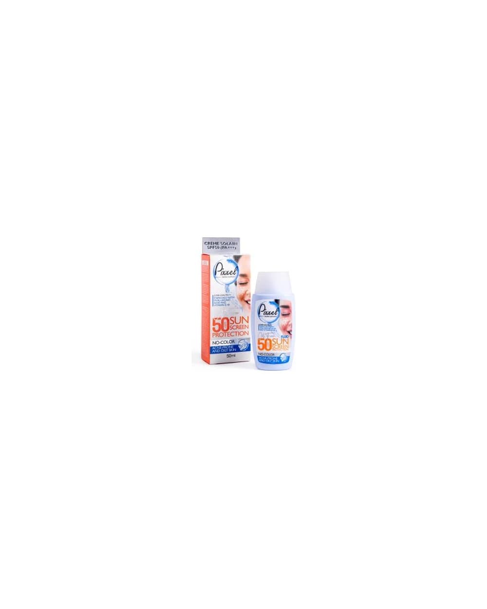 کرم ضد آفتاب بی‌رنگ پوست چرب Spf50 پیکسل