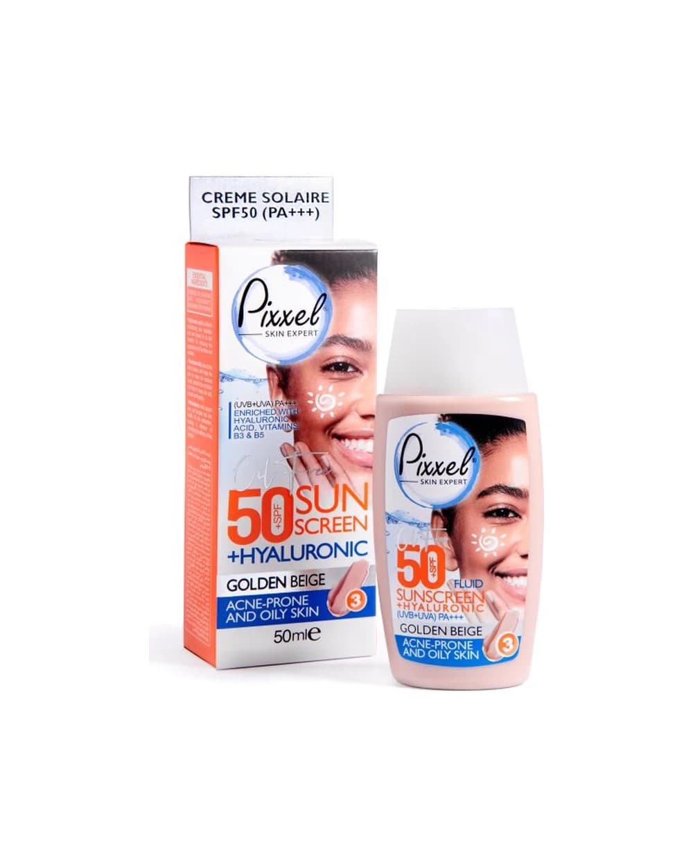 کرم ضد آفتاب رنگی مناسب پوست چرب,مختلط و جوشدار Spf 50 پیکسل