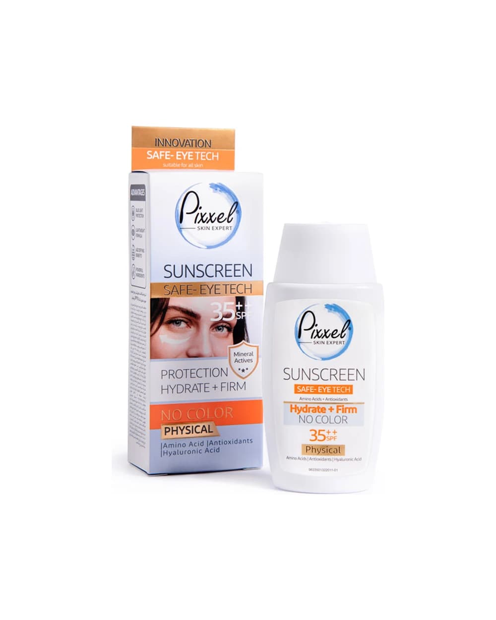 کرم ضد آفتاب فیزیکال بی‌رنگ Spf35 پیکسل