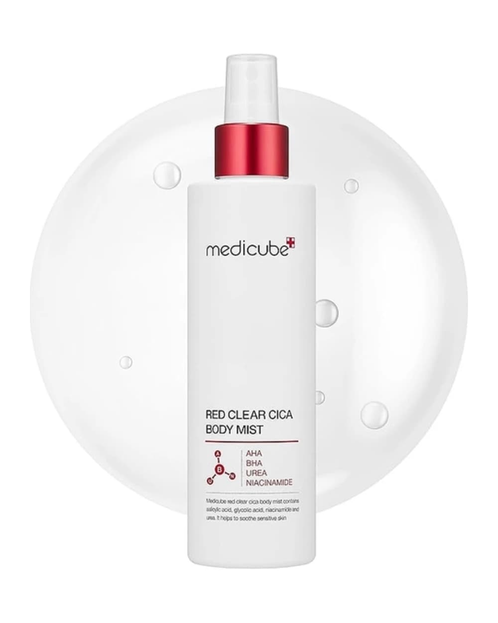 اسپری میست ضد جوش بدن مدی‌ کیوب مدل Red Clear Cica