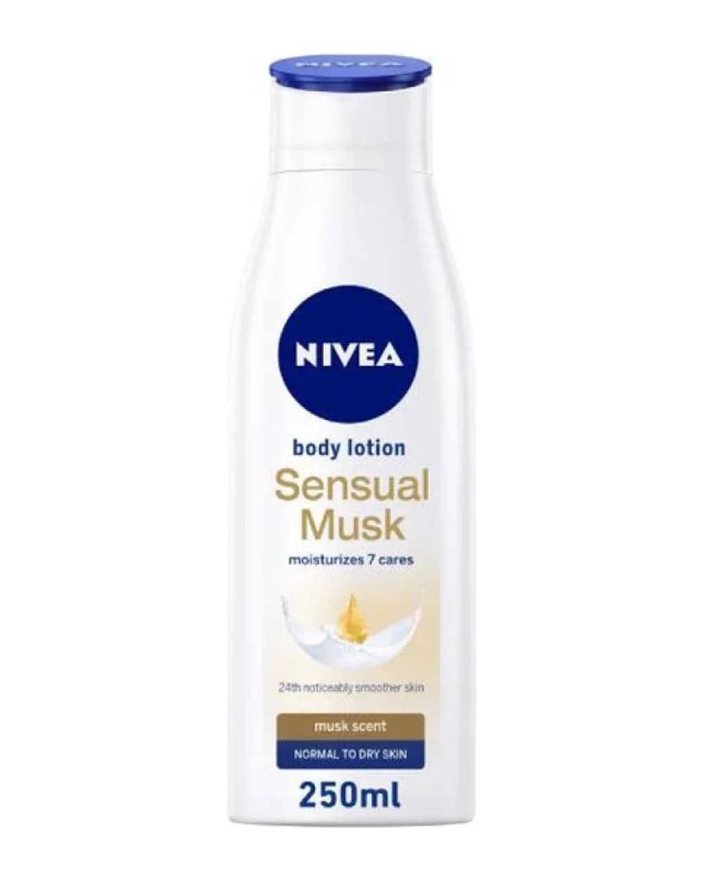 لوسیون بدن رایحه مشک مناسب پوست نرمال تا خشک نیوآ مدل Sensual Musk