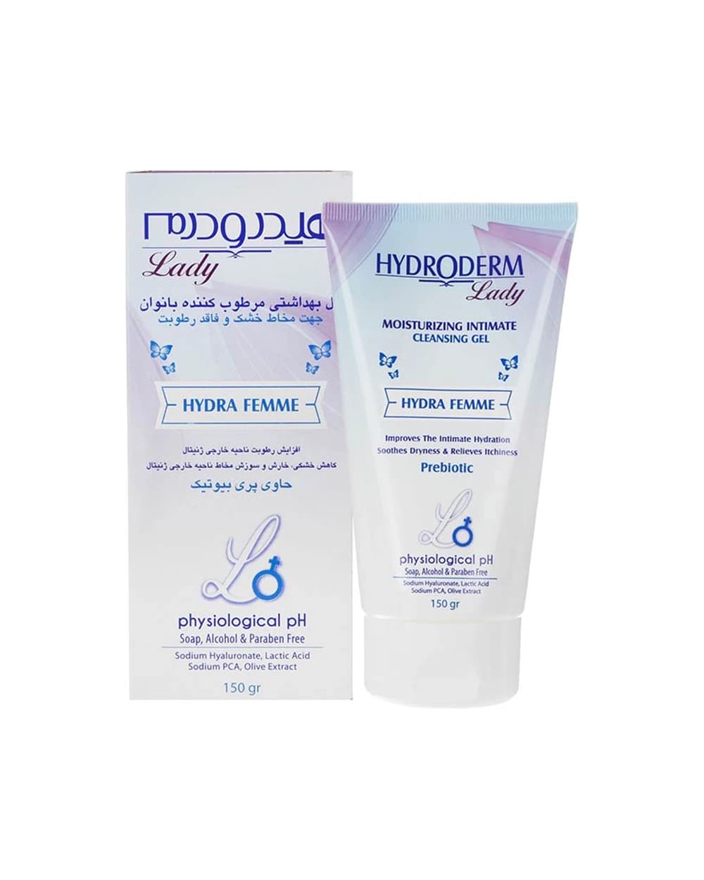 ژل بهداشتی مرطوب کننده بانوان هیدرودرم مدل Hydra Femme