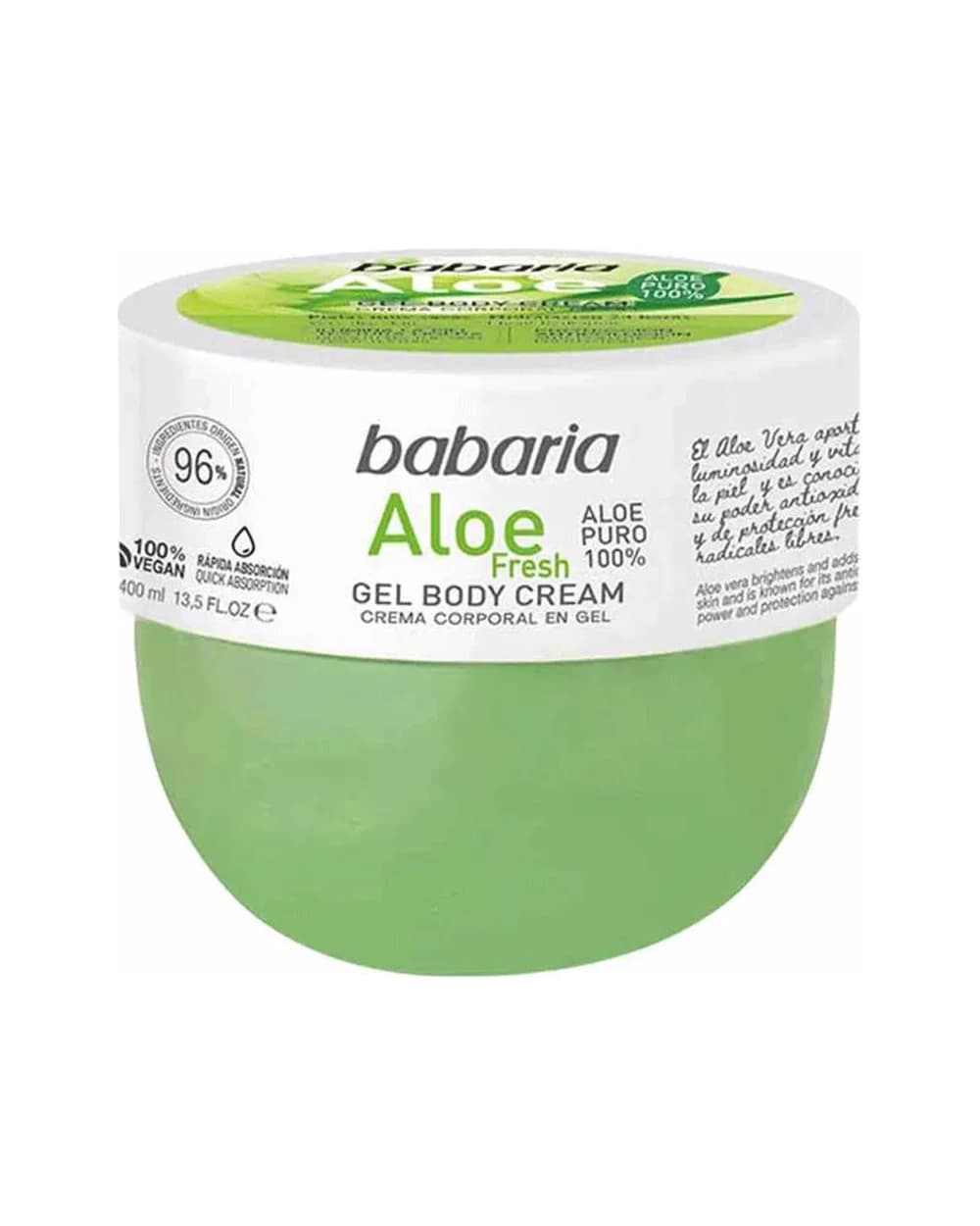 ژل کرم بدن آبرسان باباریا مدل Aloe Fresh