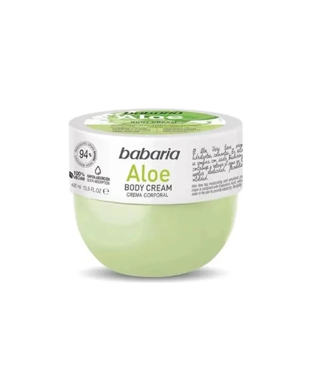 کرم بدن مرطوب‌کننده باباریا مدل Aloe Body