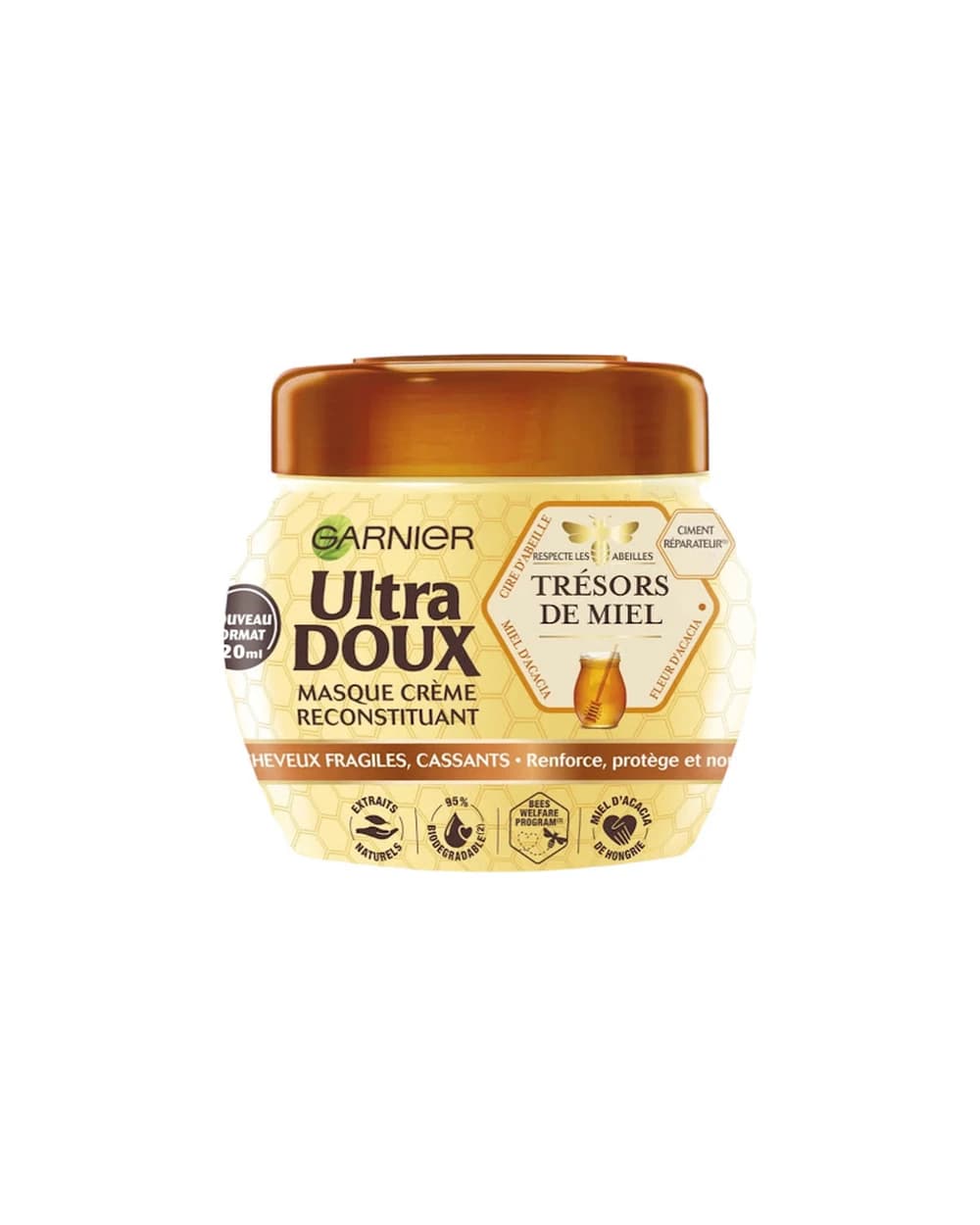 ماسک مو عسل مناسب مو ضعیف و شکننده گارنیه مدل Ultra Doux