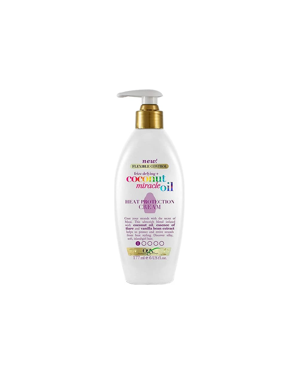 کرم مو محافظ حرارت او جی ایکس مدل Coconut Miracle Oil