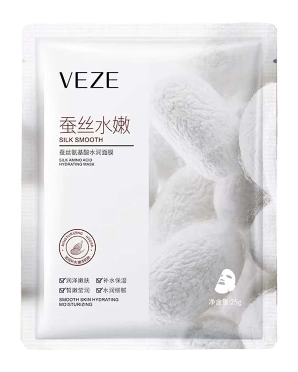 ماسک صورت وزه پیله ابریشم 25g