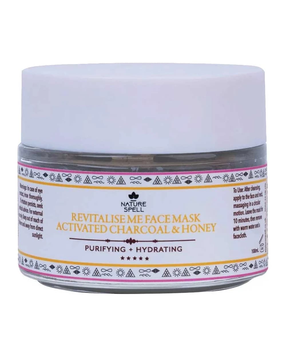 ماسک صورت زغال فعال و عسل نیچر اسپل 100ml