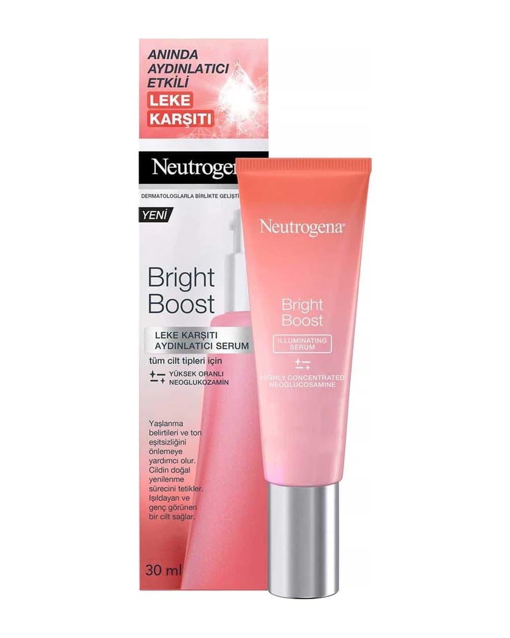 سرم ضد لک و روشن کننده پوست Bright Boost نوتروژینا 30ml