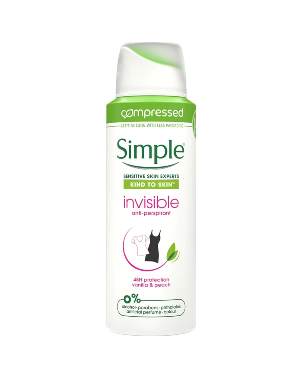 اسپری ضد تعریق Invisible سیمپل 125ml