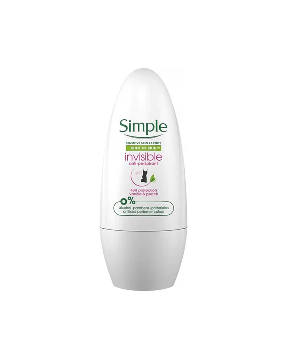 رول ضد تعریق زنانه 48 ساعته Invisible سیمپل 50ml