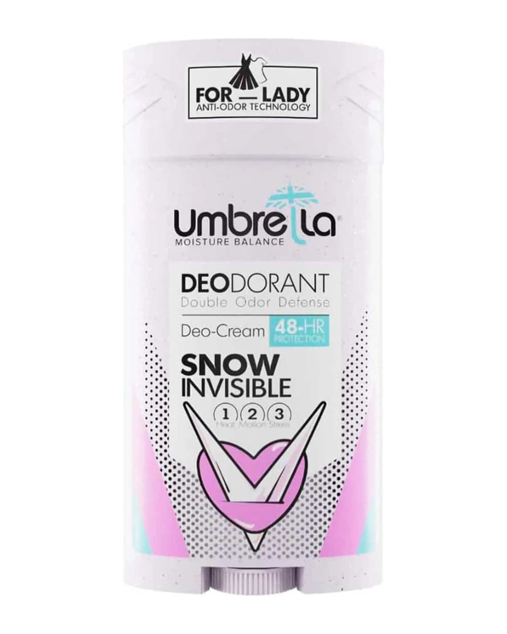 استیک ضد تعریق زنانه 48 ساعته آمبرلا Snow Invisible