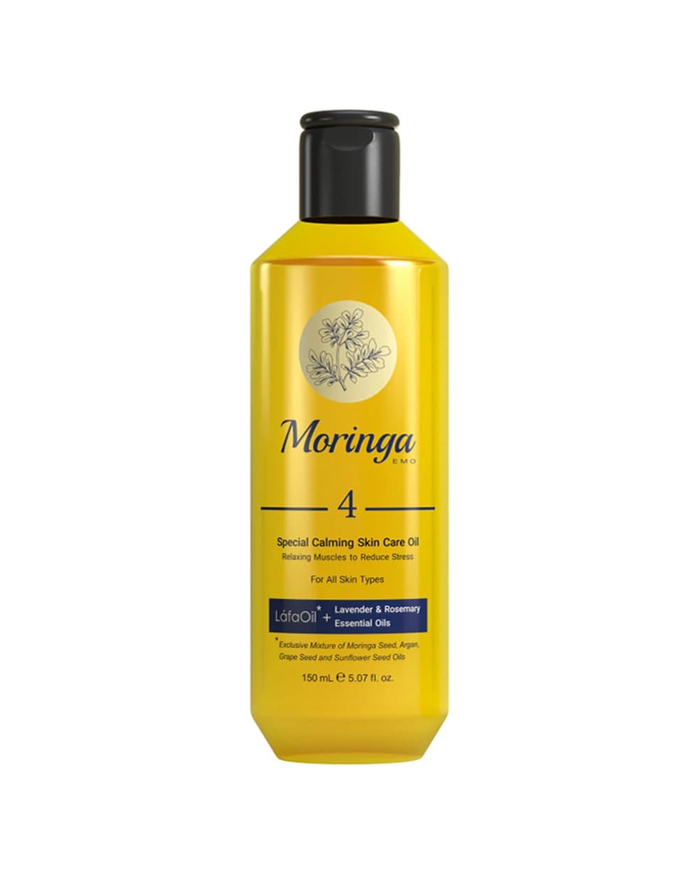 روغن آرامش بخش پوست مدل 4 مورینگا امو 150ml