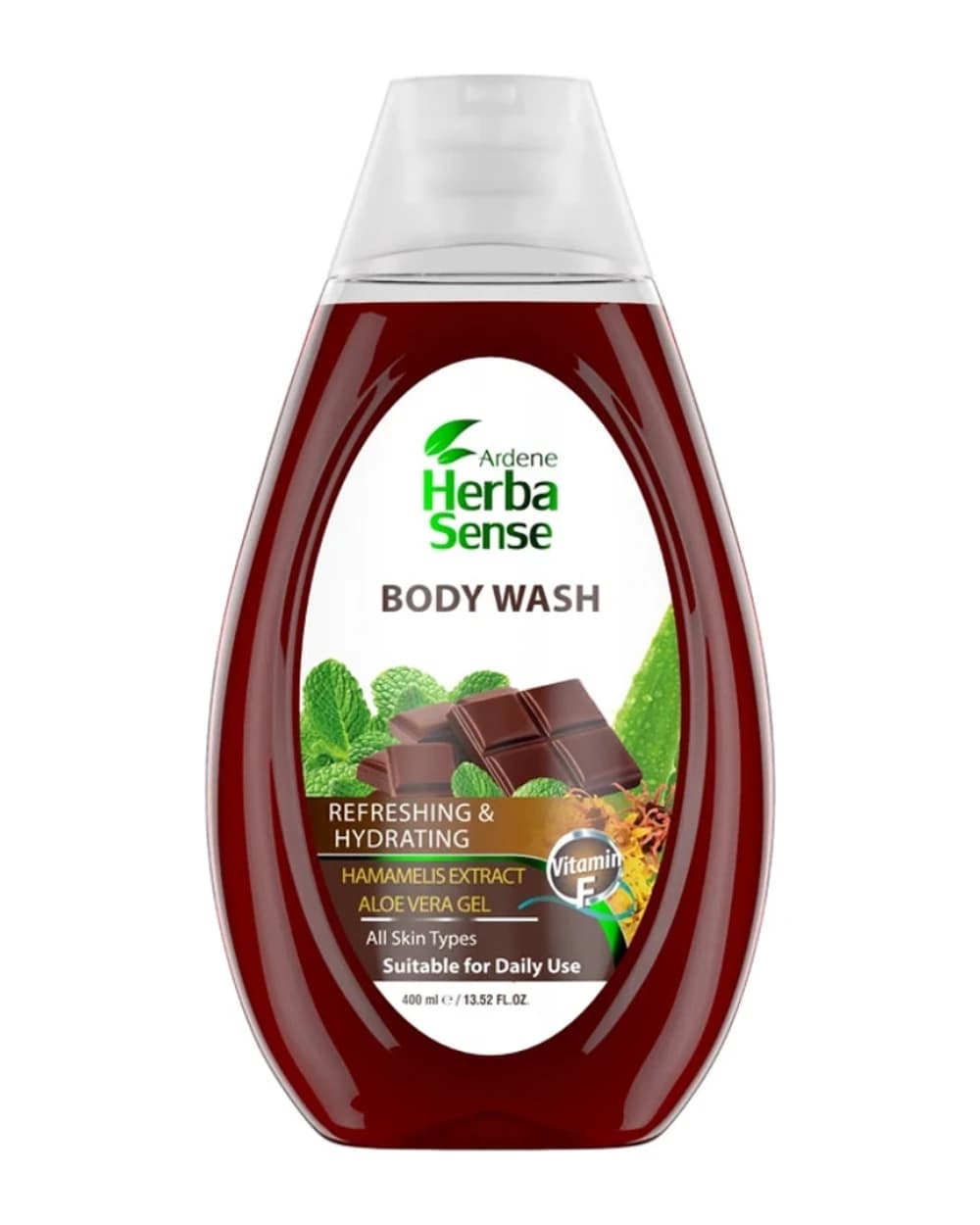 شامپو بدن عصاره شکلات و آلوئه ورا آردن هرباسنس 400ml