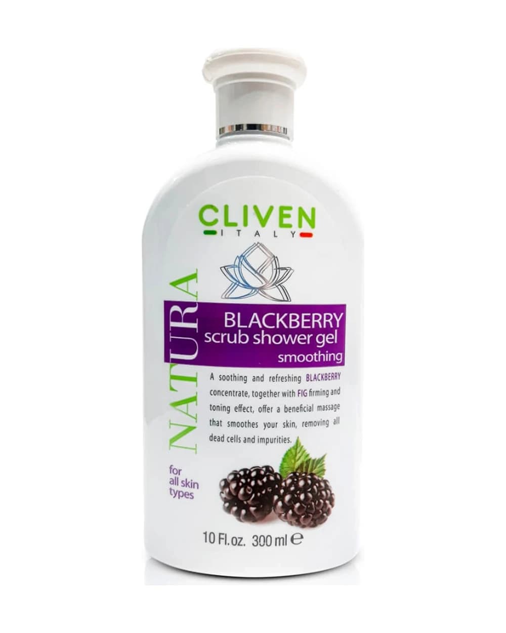 ژل شستشو و لایه بردار بدن کلیون عصاره شاه توت 300ml