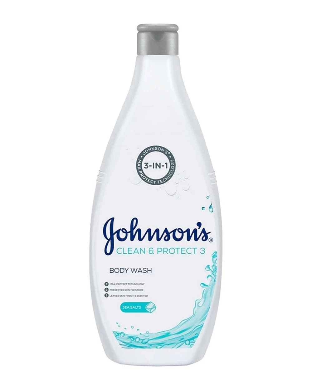 شامپو بدن عصاره نمک دریا Protect 3 جانسون 750ml