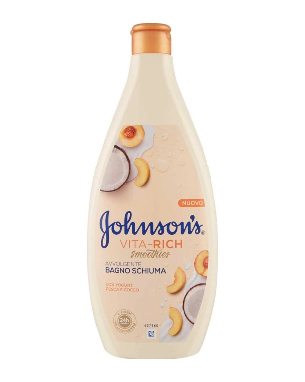 شامپو بدن عصاره هلو و نارگیل جانسون 750ml