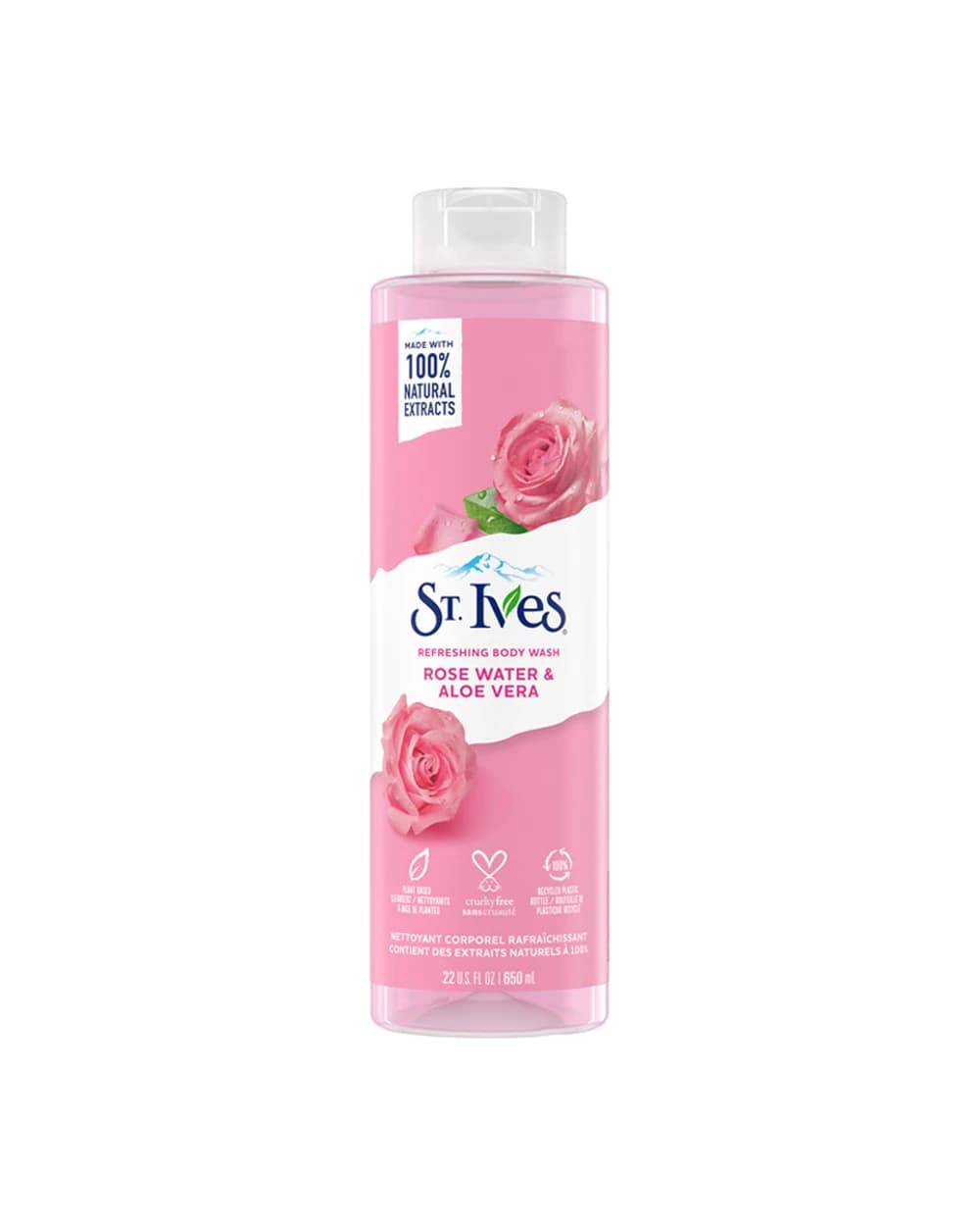 شامپو بدن آب گل رز و آلوئه ورا سینت ایوز 650ml