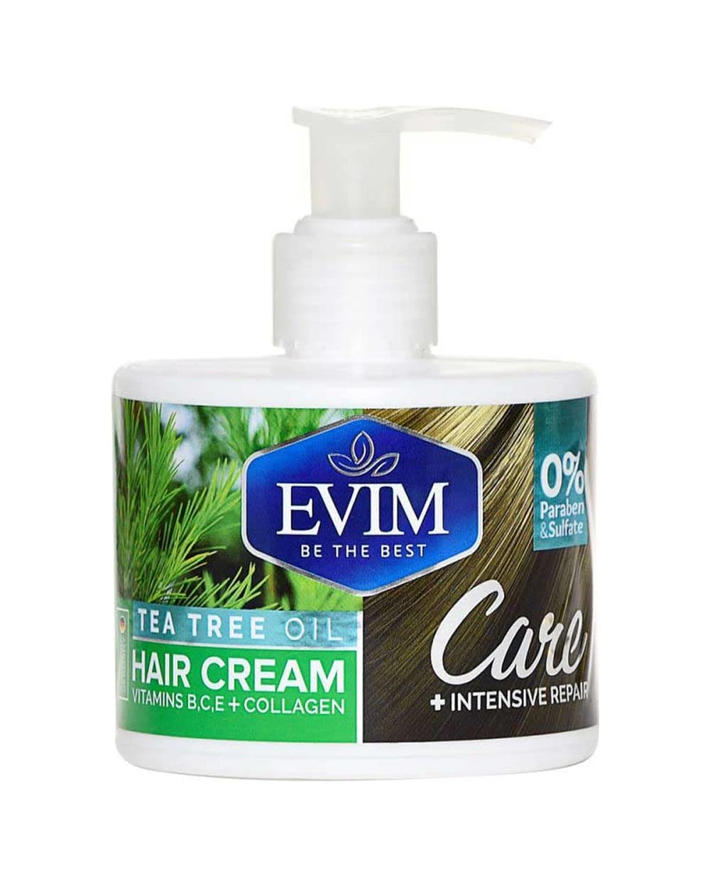 کرم موی تقویت کننده حاوی روغن درخت چای و کلاژن ایویم 250ml