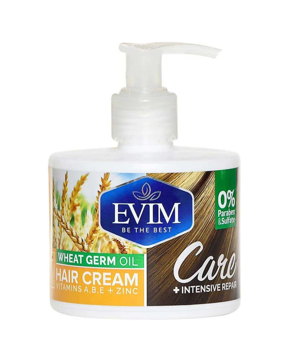 کرم مو تقویت کننده و آبرسان حاوی روغن جوانه گندم و زینک ایویم 250ml