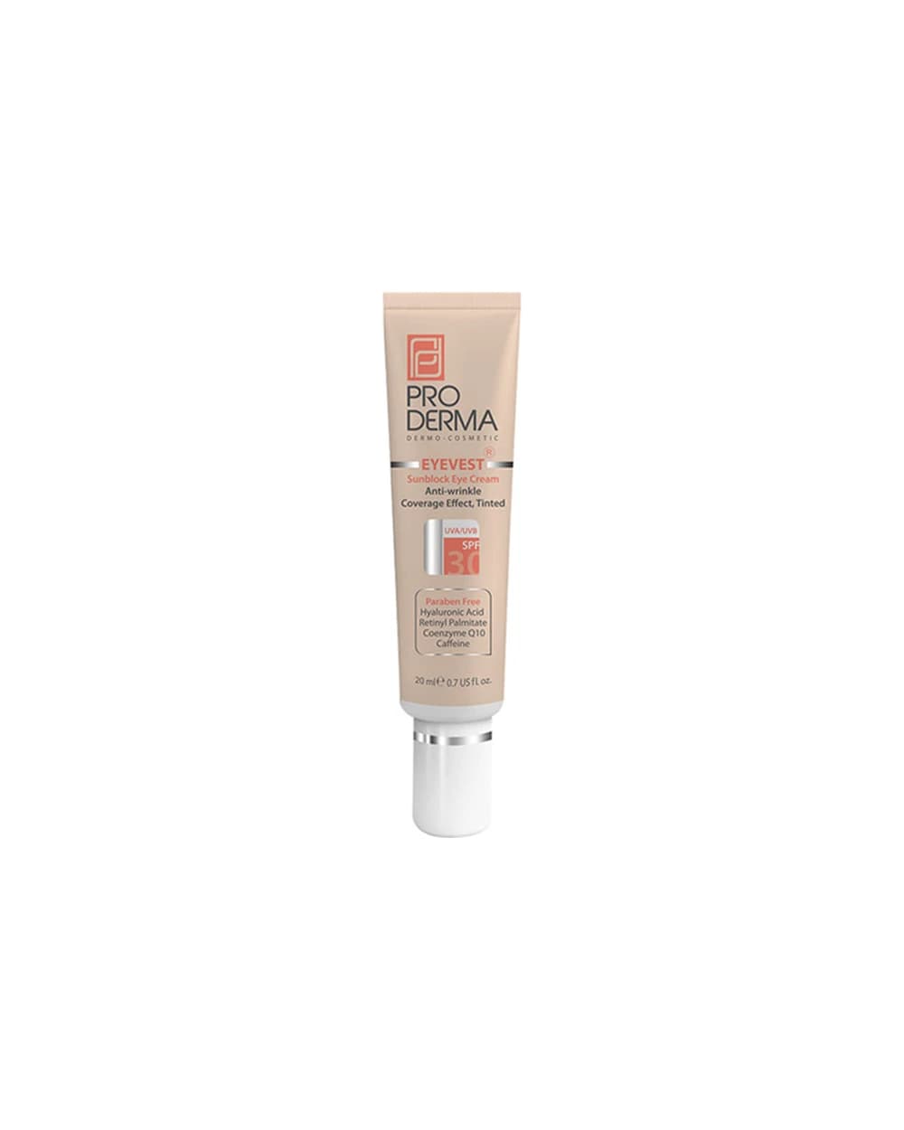کرم پوشاننده و دور چشم رنگی SPF30 پرودرما