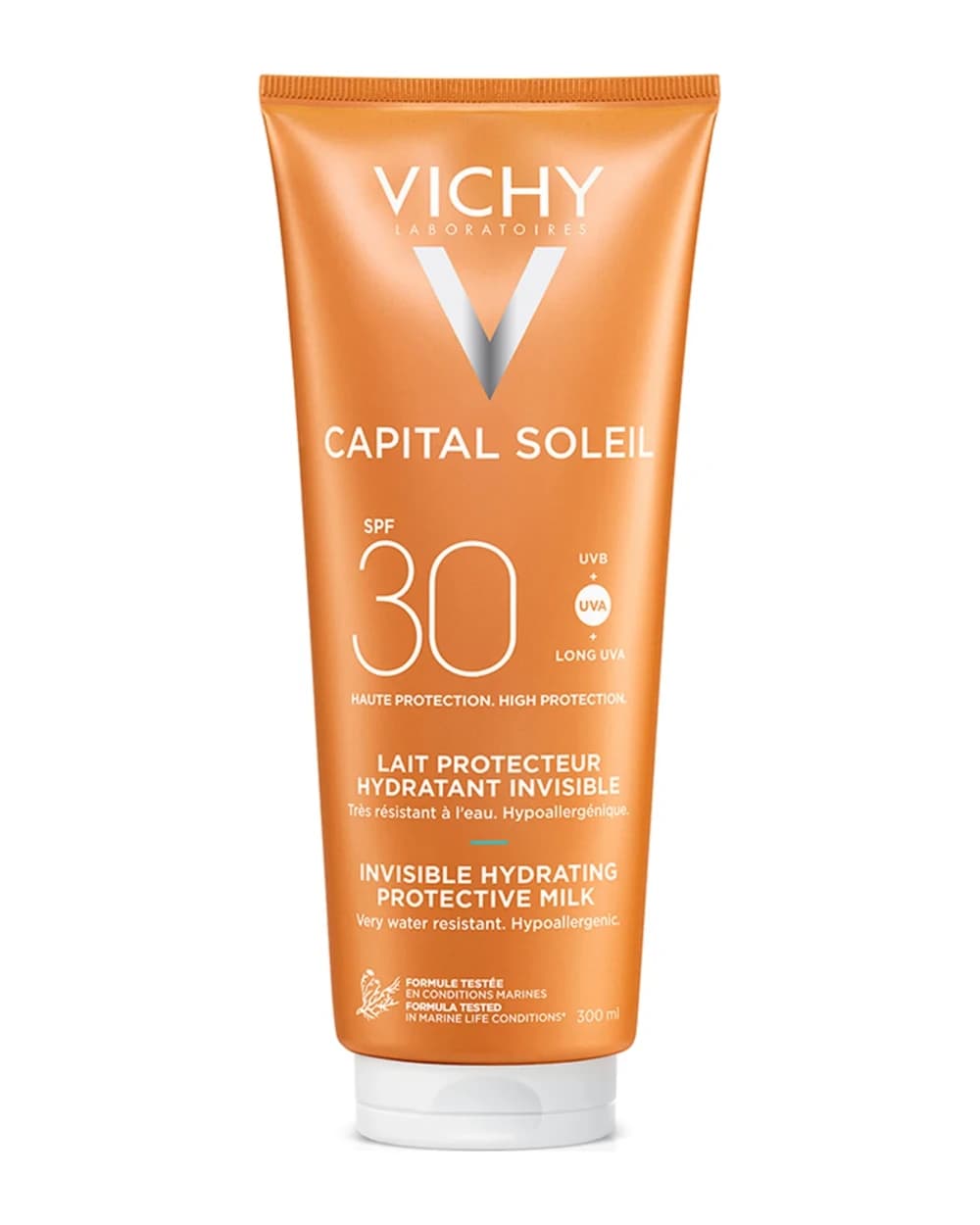 Vichy Idéal Soleil latte fresco idratante per viso e corpo con SPF 30 300 ml