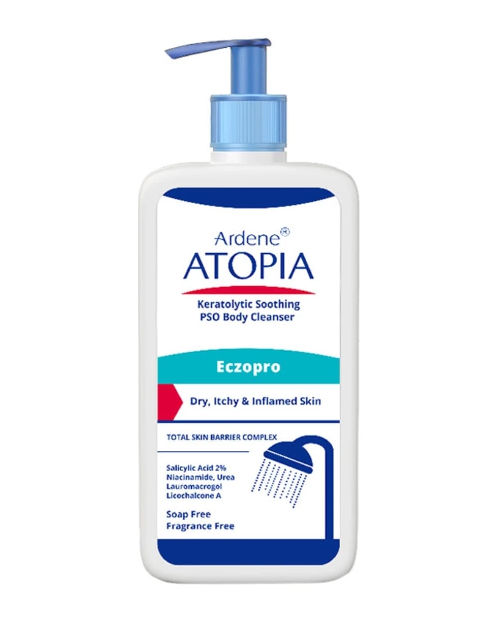 بالم شوینده بدن التیام بخش و لایه بردار پوست Eczopro آردن آتوپیا 500ml