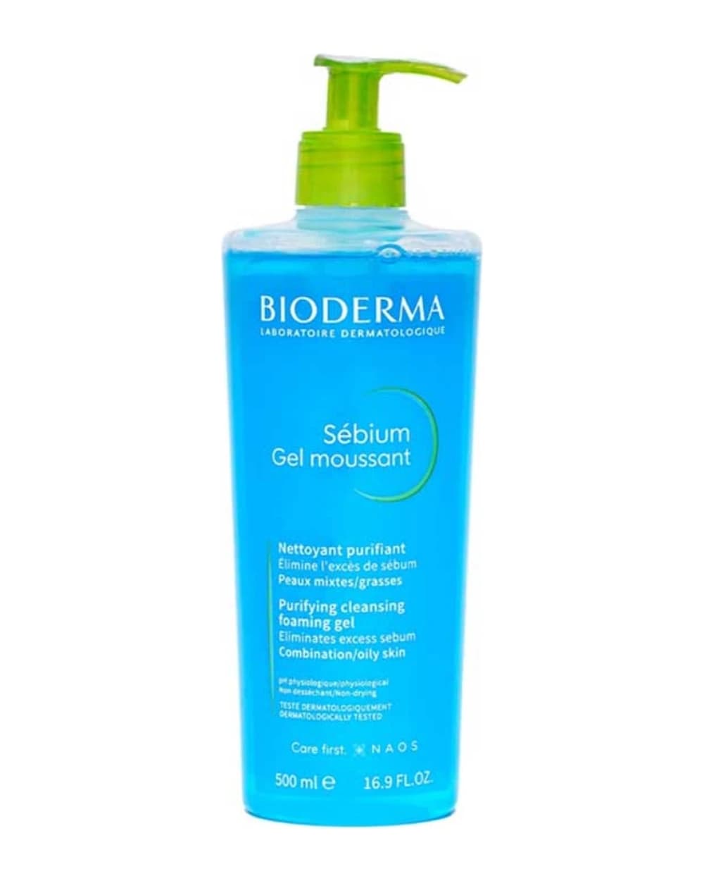 ژل شستشوی بایودرما پوست چرب و مختلط 500ml
