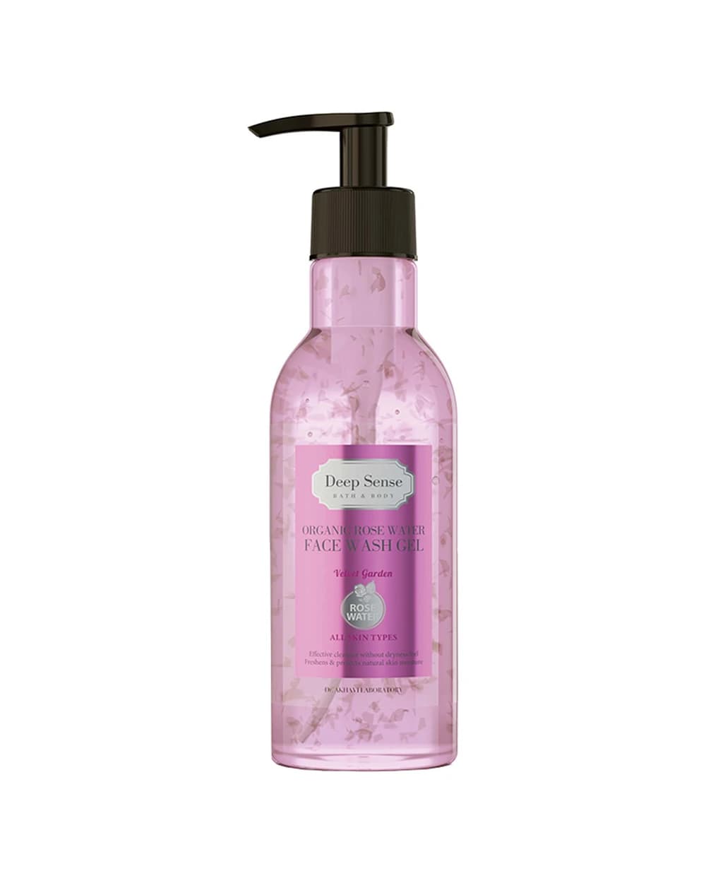 ژل شستشوی صورت انواع پوست گلاب دیپ سنس 250ml