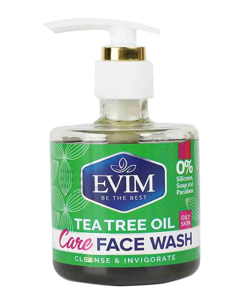 ژل شستشو صورت پوست چرب عصاره درخت چای ایویم 250ml