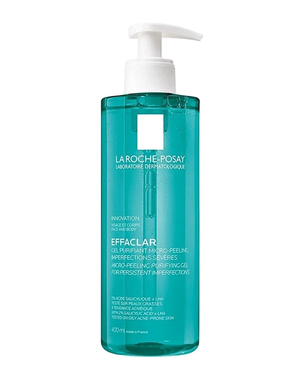 ژل شستشو و لایه بردار صورت و بدن Effaclar لاروش پوزای 400ml