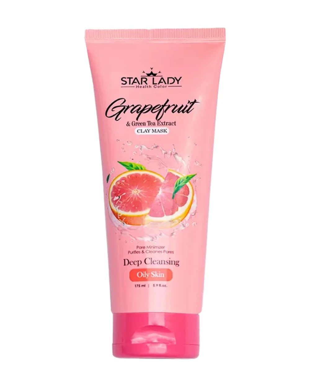 ماسک صورت رسی استار لیدی حاوی عصاره گریپ فروت و چای سبز 175ml