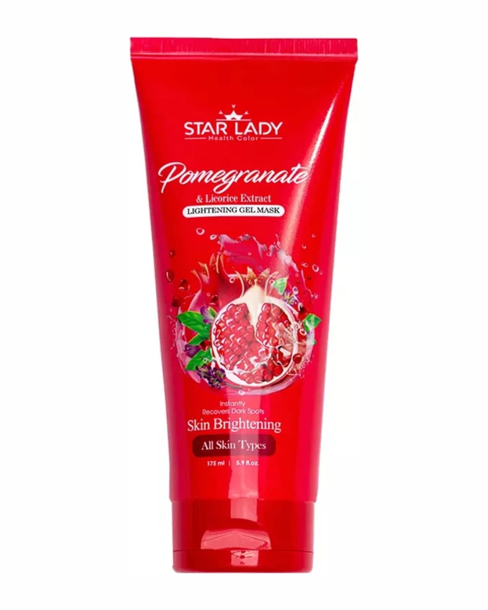 ژل ماسک صورت استار لیدی روشن کننده حاوی عصاره انار 175ml