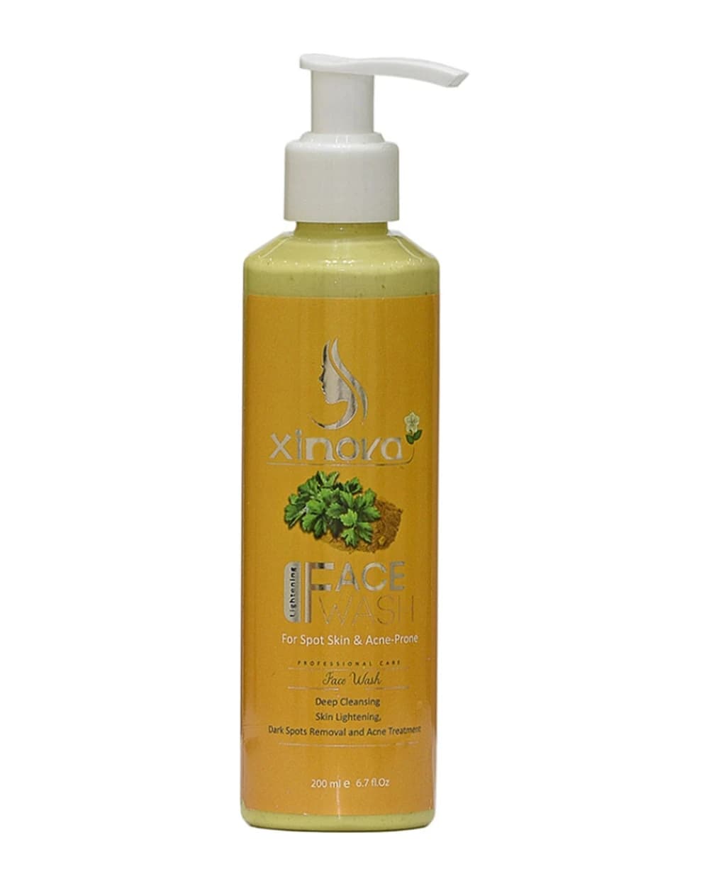 ژل شستشو و ماسک لایه بردار زردچوبه و گشنیز ژینووا 200ml
