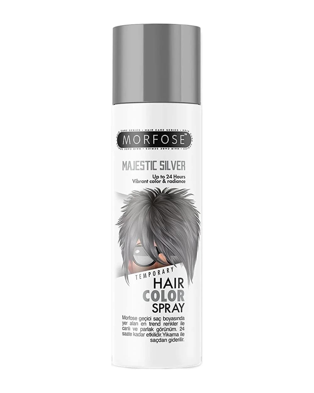 اسپری رنگ مو نقره ای Majestic Silver مورفوس 150ml