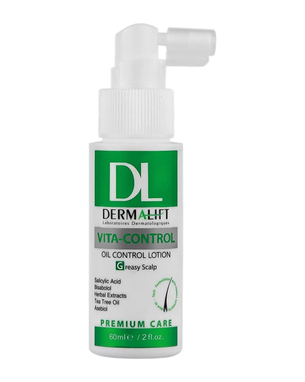 لوسیون مو کف سر چرب ویتاکنترل درمالیفت 60ml