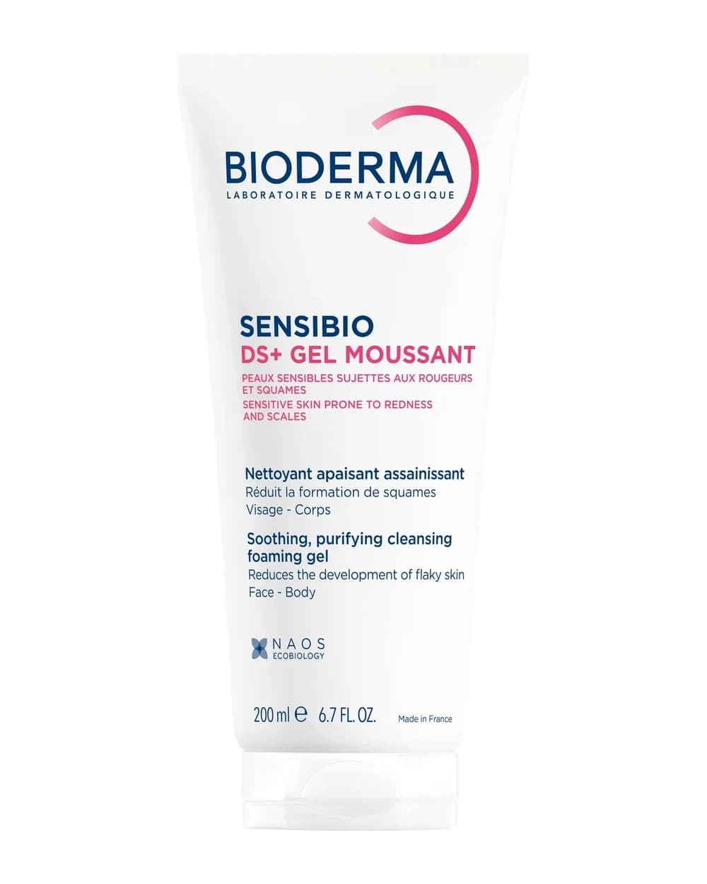 Bioderma Sensibio DS+ Gel nettoyant Gel detergente purificante lenitivo. Dermatite seborroica. Pelle sensibile