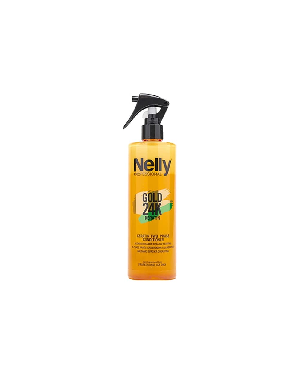 اسپری دو فاز ترمیم کننده و محافظ حرارت کراتین گلد نلی 400ml